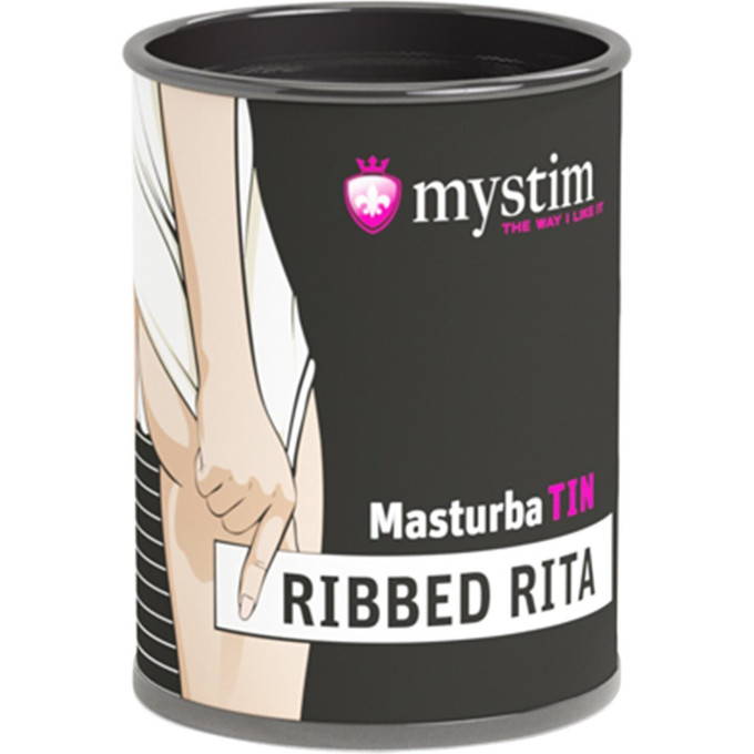 Минимастурбатор компактный MYSTIM MasturbaTIN Ribbed Rita — LEMALLA 46291